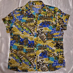 Load image into Gallery viewer, Vintage 90s Tropical Print Button Down Shirt
