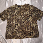 Load image into Gallery viewer, Vintage 90s Abstract Animal Print Blouse
