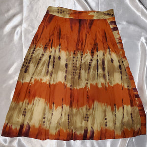 Vintage 90s Boho Tie-Dye A-Line Skirt